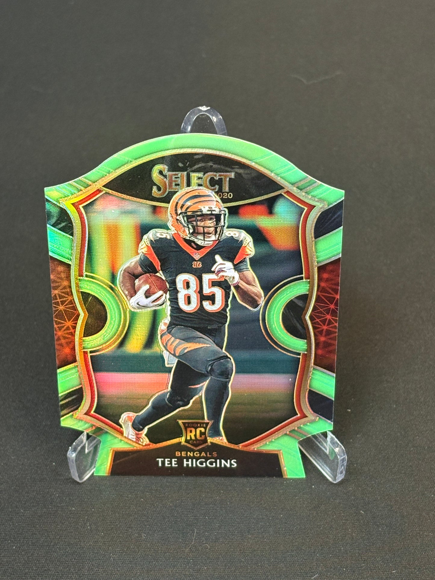 Tee Higgins RC Select 2020 "Green Die-Cut" Cincinnati Bengals