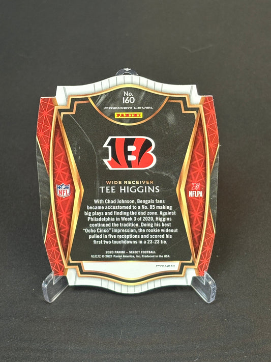 Tee Higgins RC Select 2020 "Blue White Red Die-Cut" Cincinnati Bengals