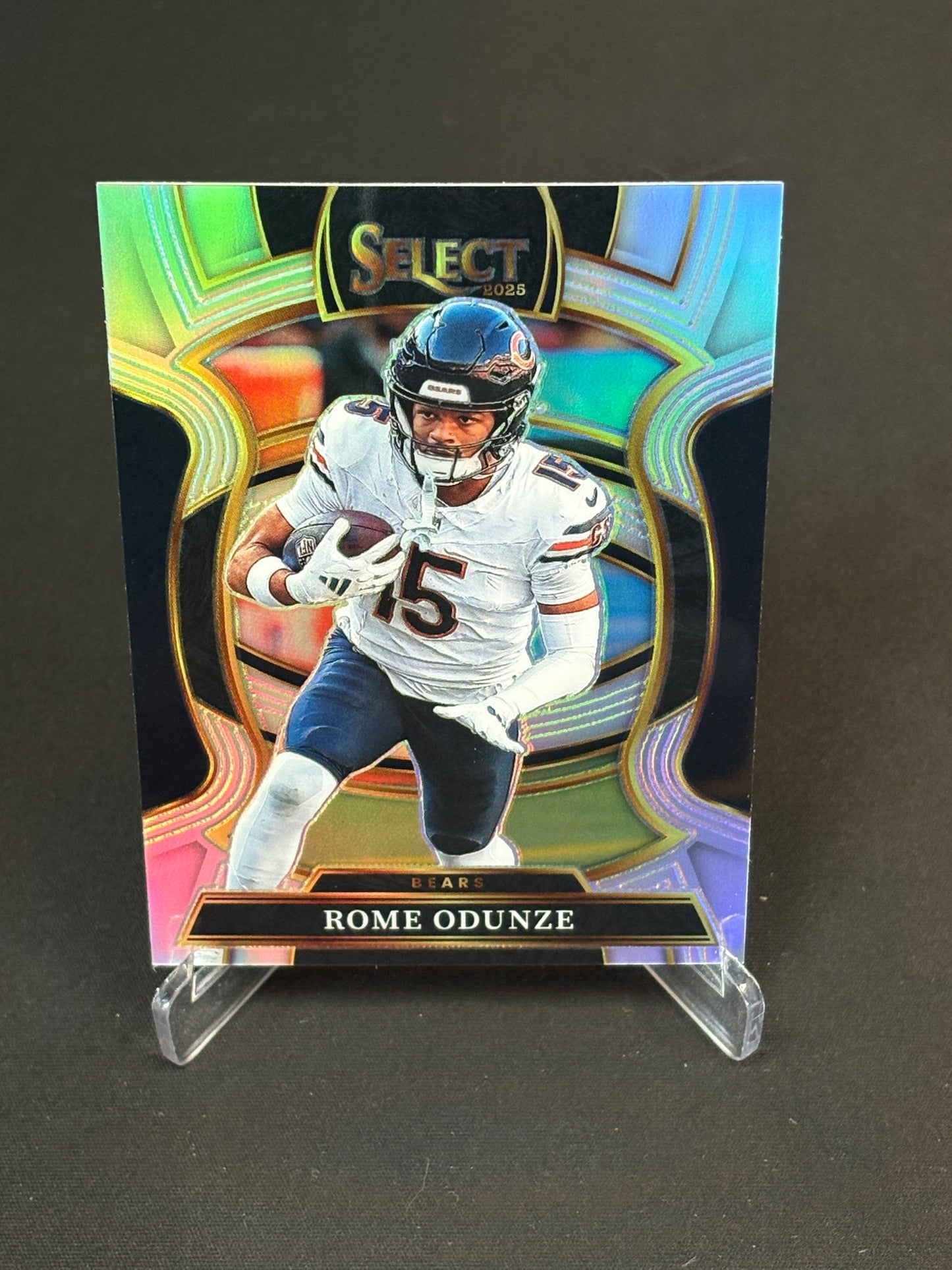 Rome Odunze Select 2025 "Silver" Chicago Bears