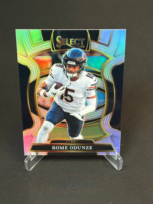 Rome Odunze Select 2025 "Silver" Chicago Bears