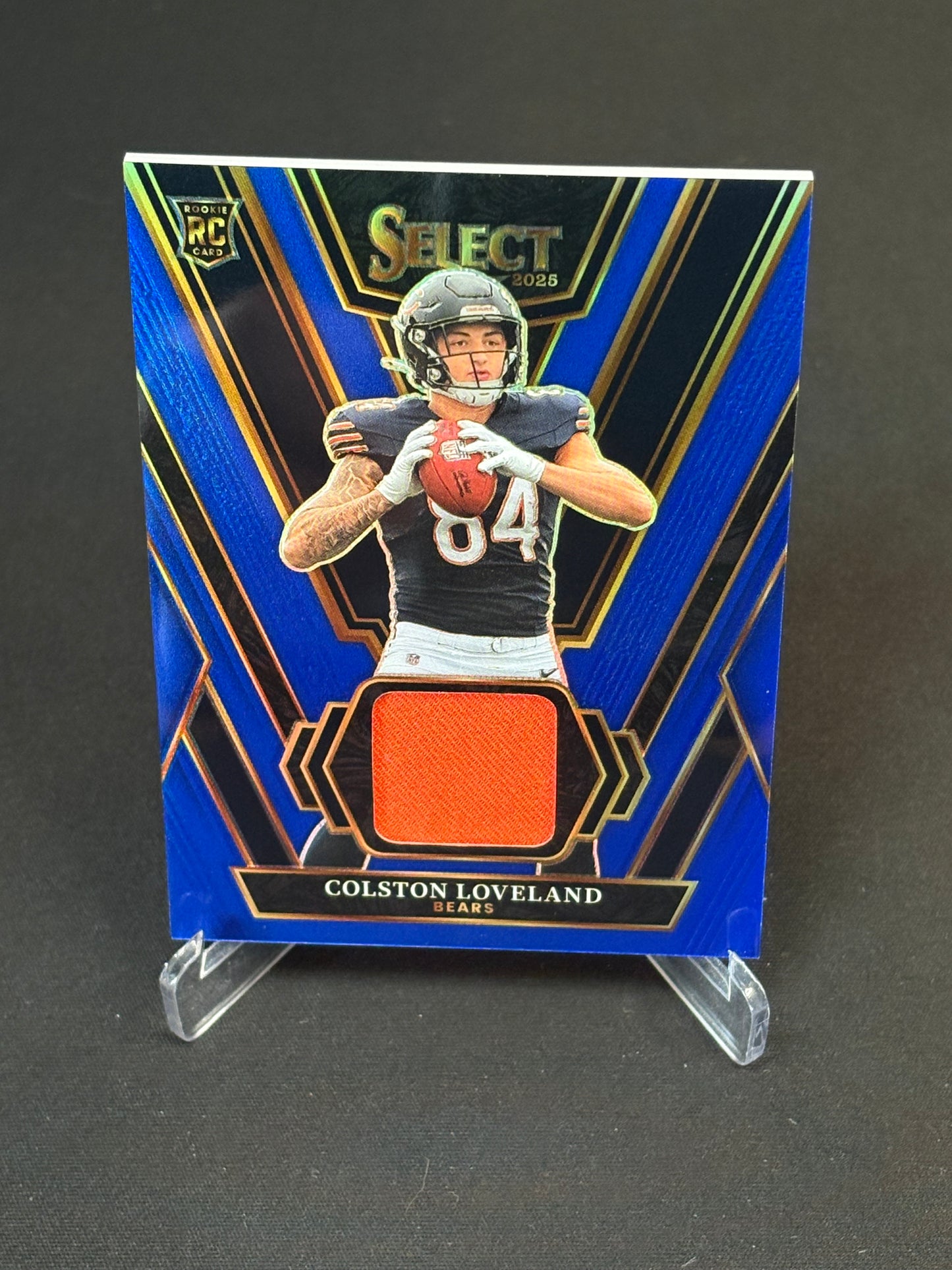 Colston Loveland RC Select 2025 " Rookie Swatches" Chicago Bears