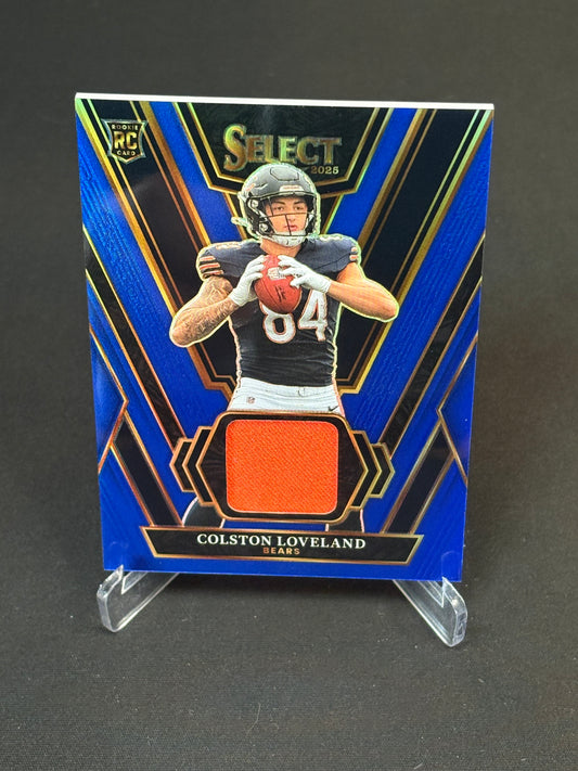 Colston Loveland RC Select 2025 " Rookie Swatches" Chicago Bears