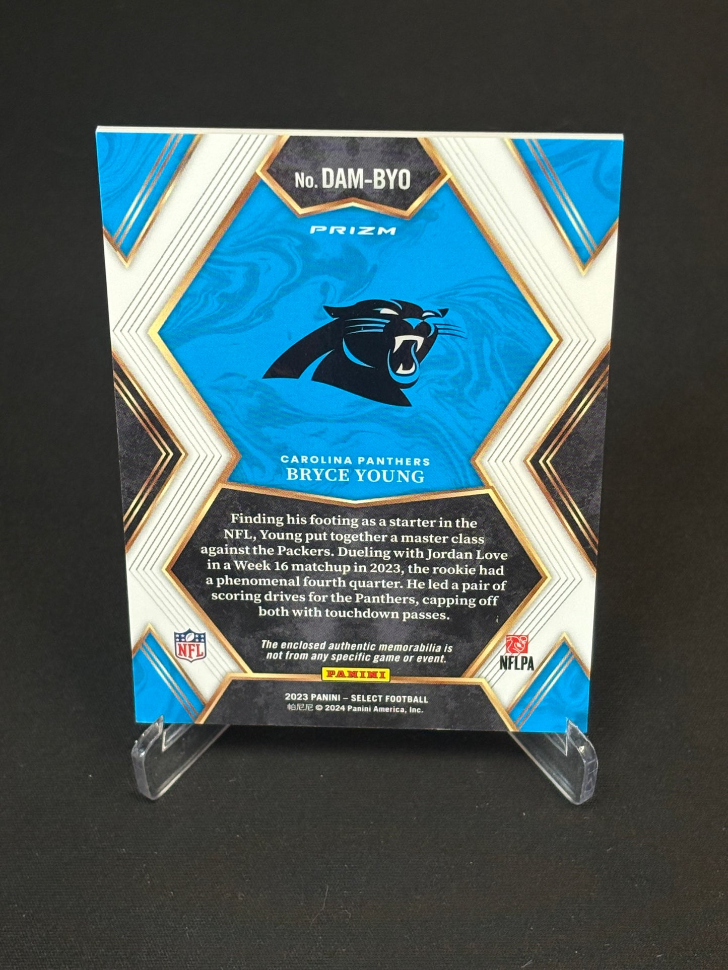 Bryce Young RC Select 2023 "Draft Selections" Carolina Panthers