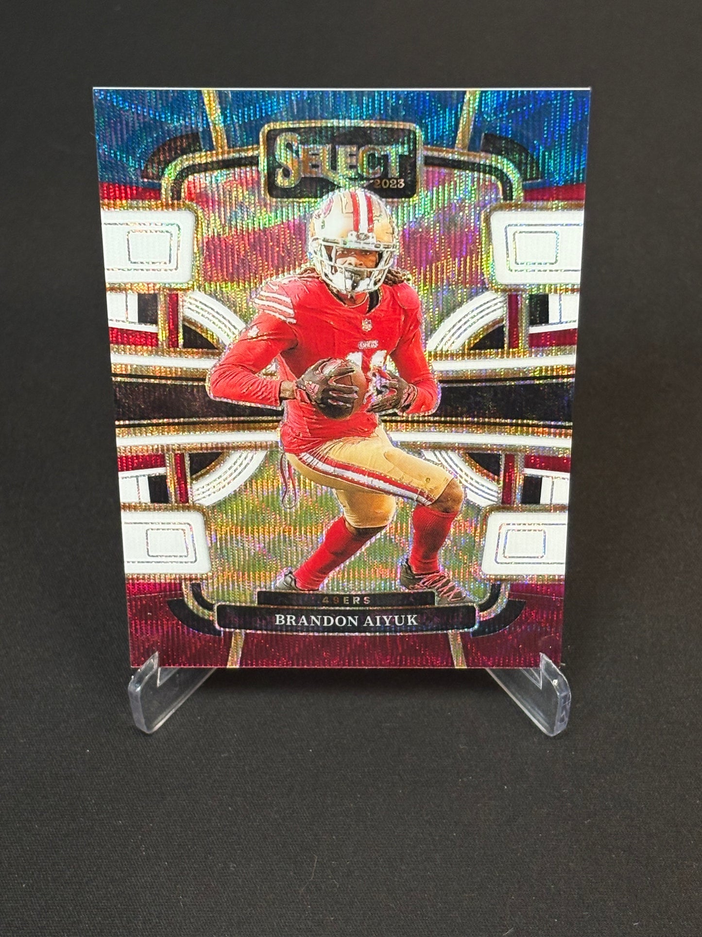 Brandon Aiyuk Select 2023 "Blue White Red 87/259" San Francisco 49ers