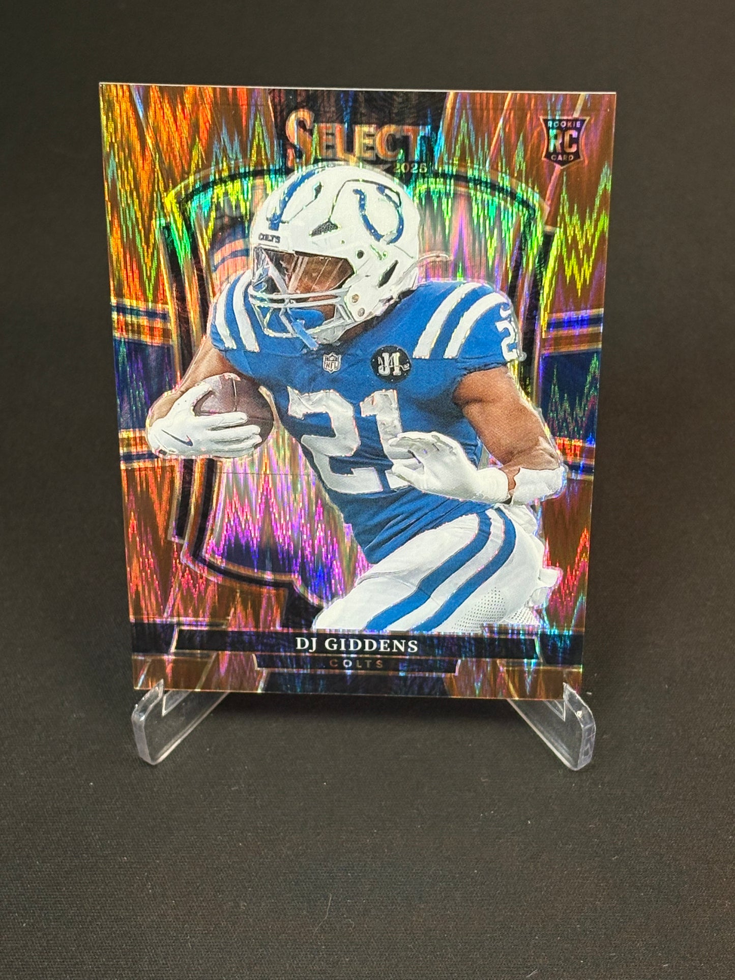 DJ Giddens RC Select 2025 "Copper Prizm Shock 656/899" Indianapolis Colts