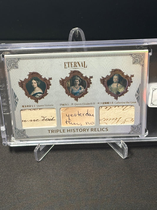 Reine Victoria/Reine Elizabeth 2/Catherine La Grande Triple Memo 2024 Eternal Cuts "World Celebrities /50"