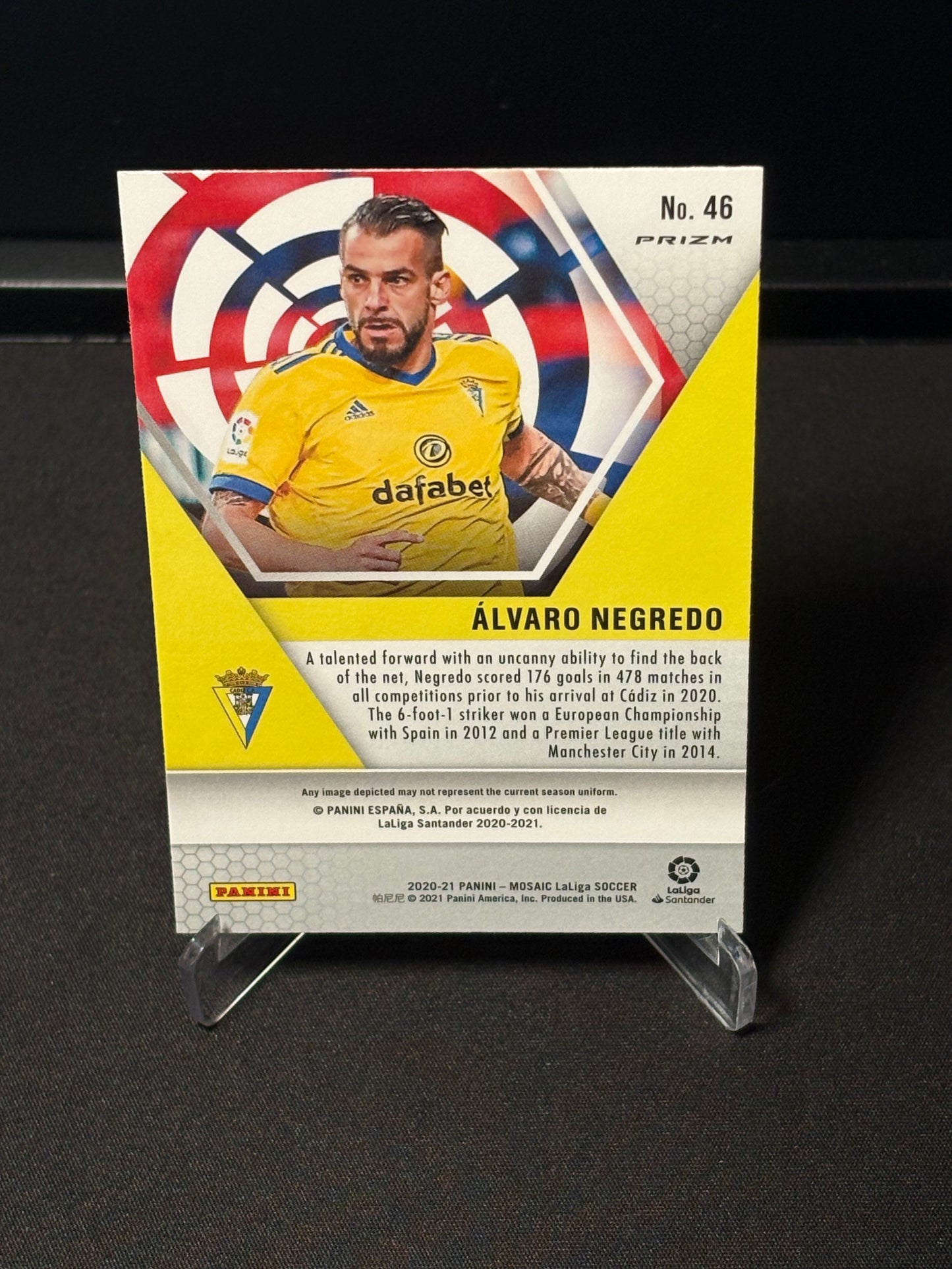 Alvaro Negredo Mosaic Choice La Liga 2020 "Peacock"
