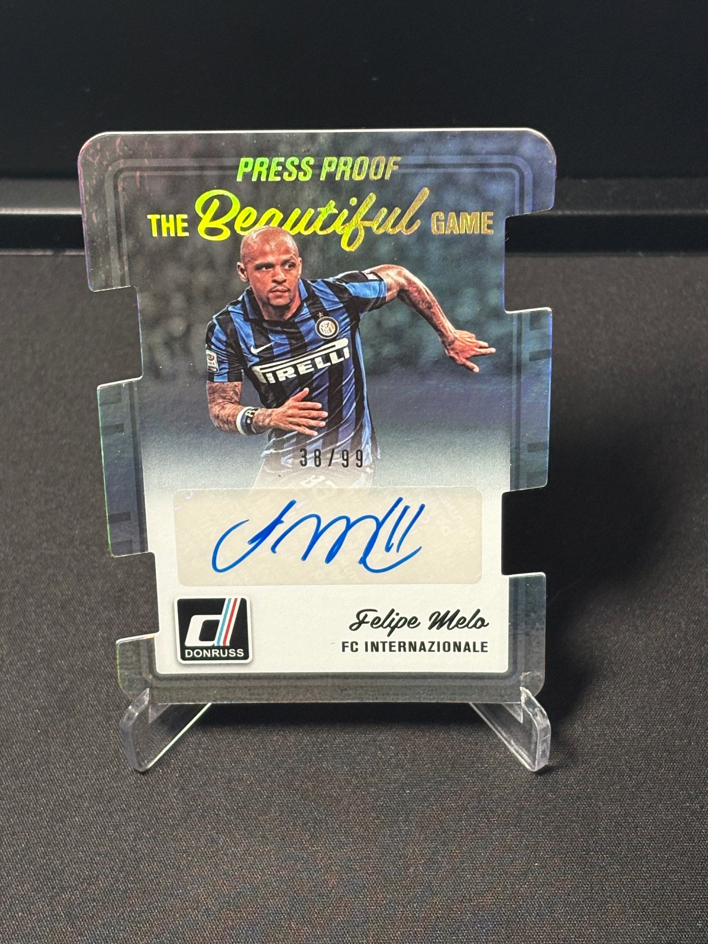 Felipe Melo Donruss Soccer 2016/17 Auto /99 "The Beautiful Game" Inter Milan