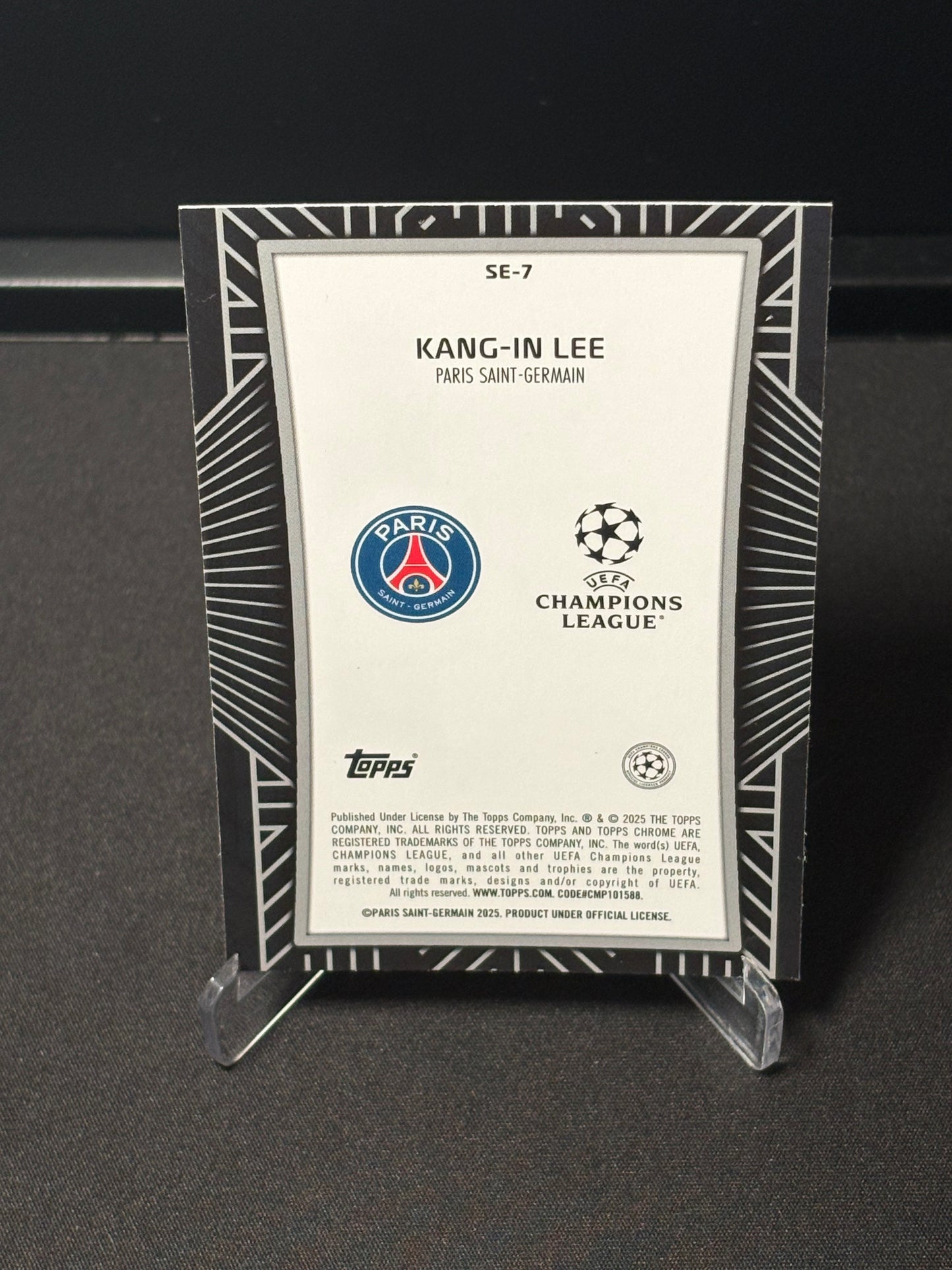 Kang-in Lee Chrome UCC 2025 "Shadow Etch" PSG