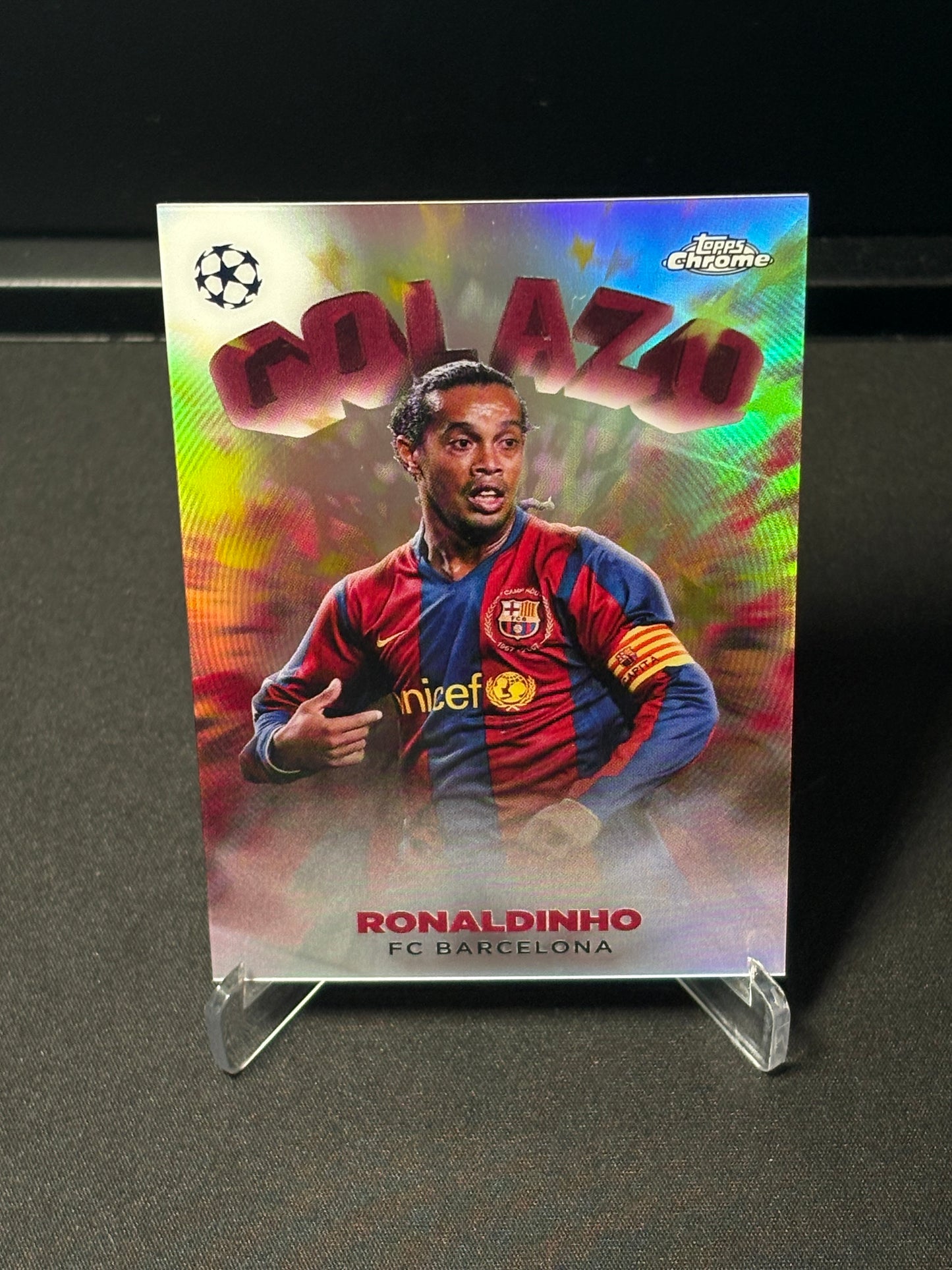 Ronaldinho Topps Chrome UCC 2023 "Golazo" FC Barcelone