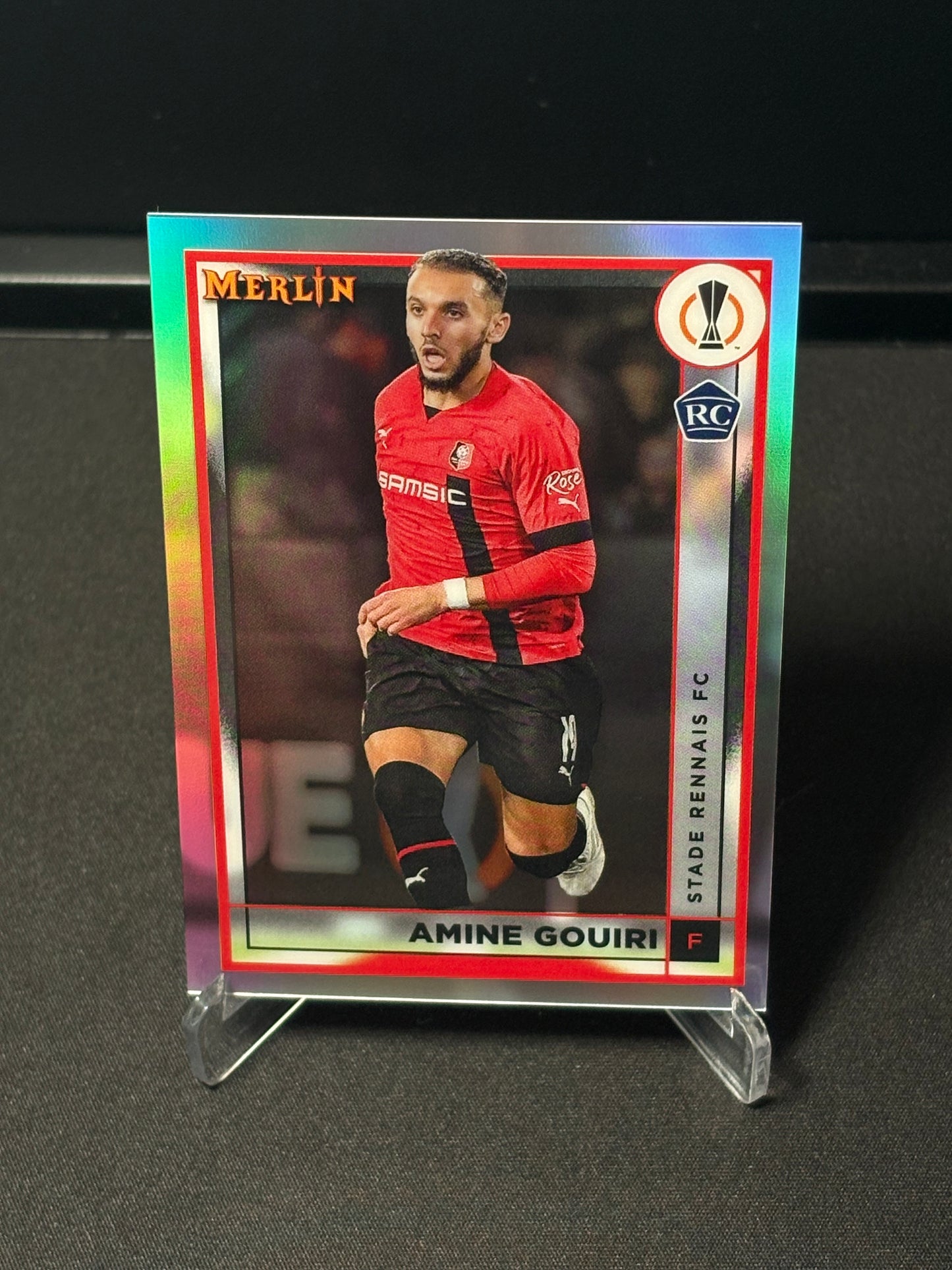 Amine Gouiri RC Topps Merlin 2023 "Refractor" Stade Rennais