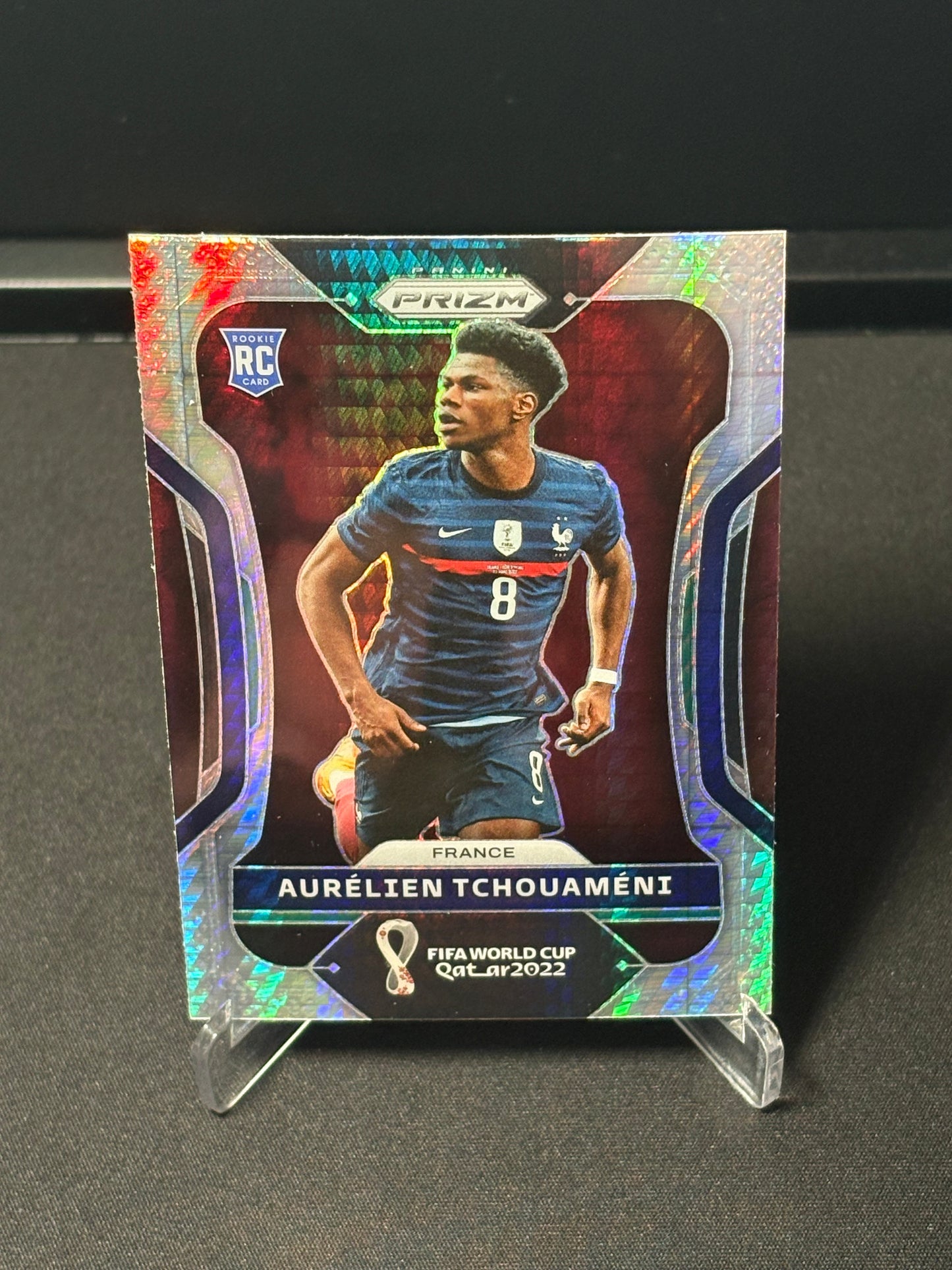 Aurelien Tchouameni RC Panini Prizm World Cup 2022 "Hyper Prizm" France