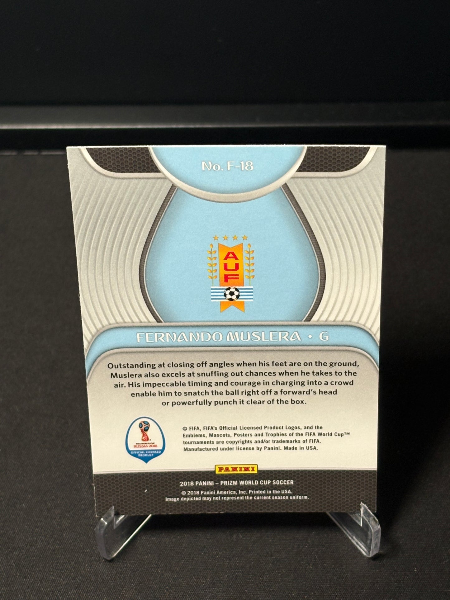 Fernando Muslera Panini Prizm World Cup 2018 "Fundamentals" Uruguay
