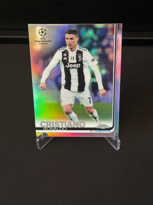 Cristiano Ronaldo Topps Chrome 2019 "Refractor" Juventus