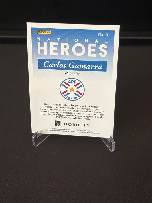 Carlos Gamarra Panini Nobility 2017 "National Heroes" Paraguay