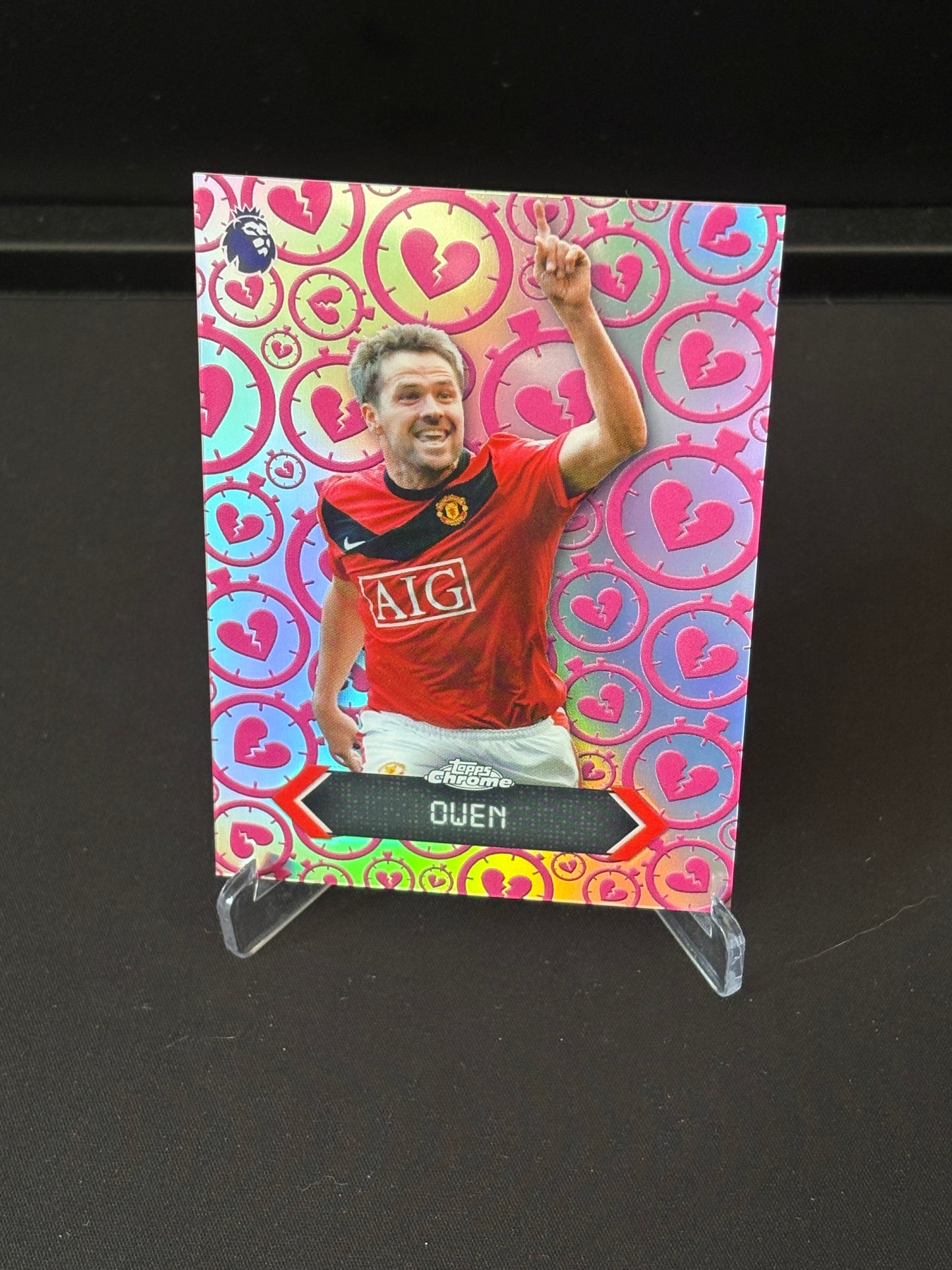 Michael Owen Topps Chrome EPL 2026 "Stoppage Time Heartbreaker" MU