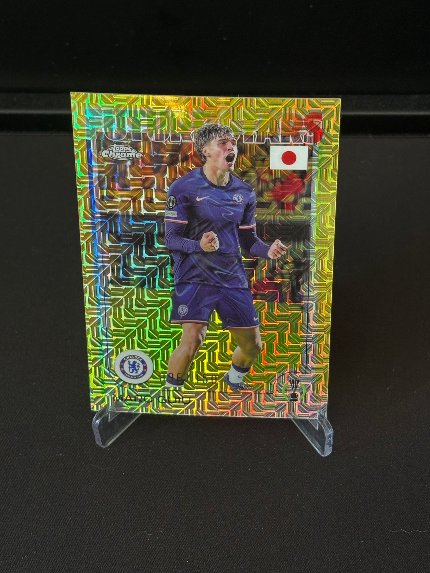 Marc Guiu Topps Chrome "Asia Yellow Mojo /150" Chelsea