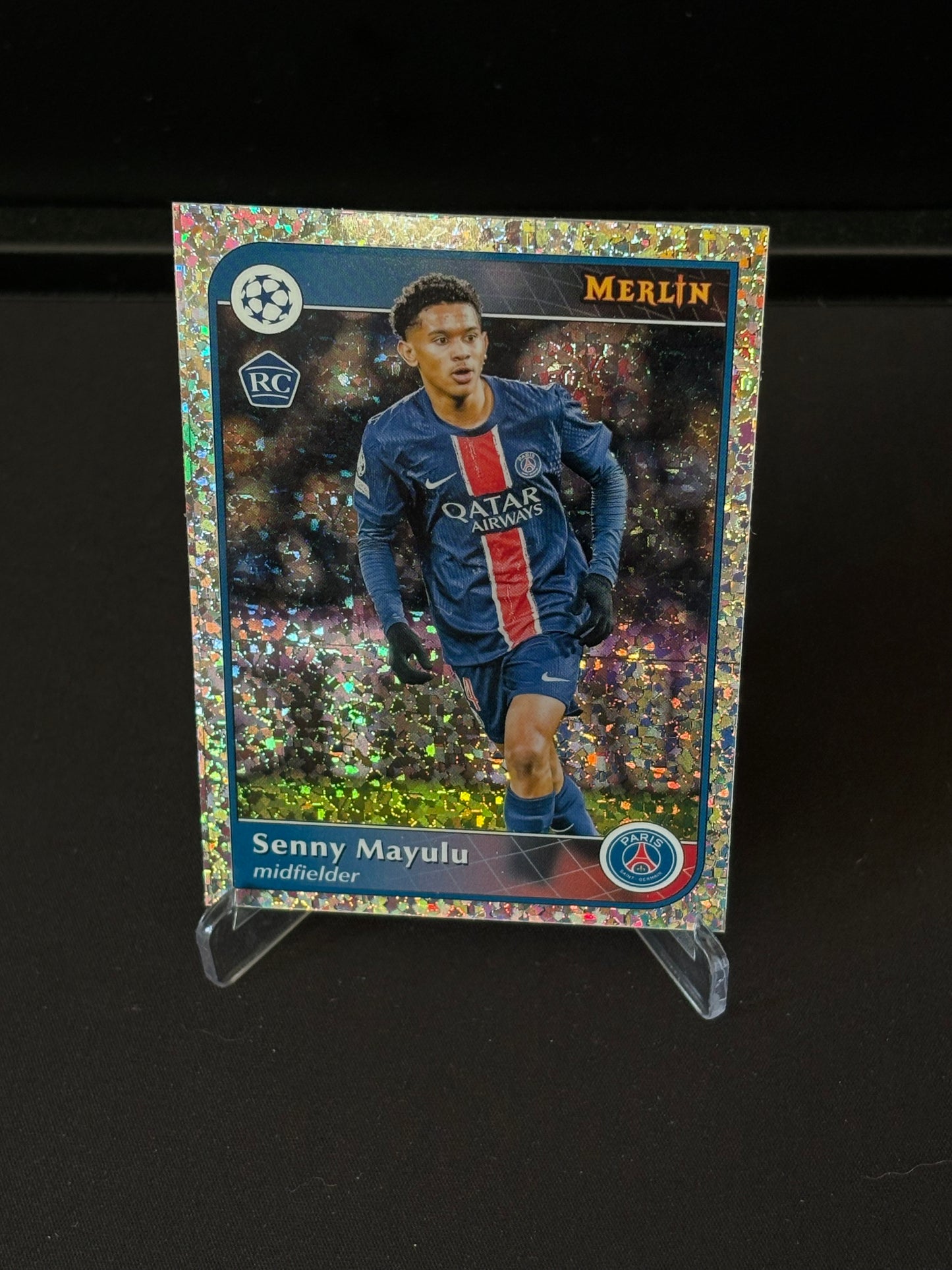 Senny Mayulu RC Topps Merlin "Mini Diamonds" PSG