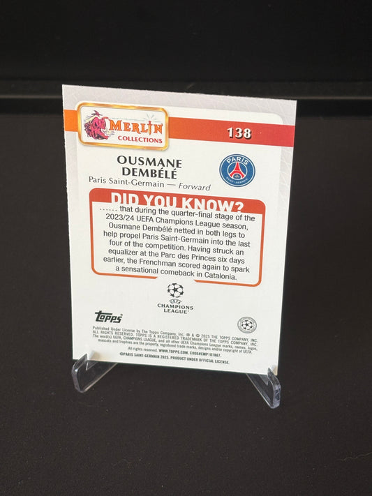 Ousmane Dembélé Topps Merlin "Mini Diamonds" PSG