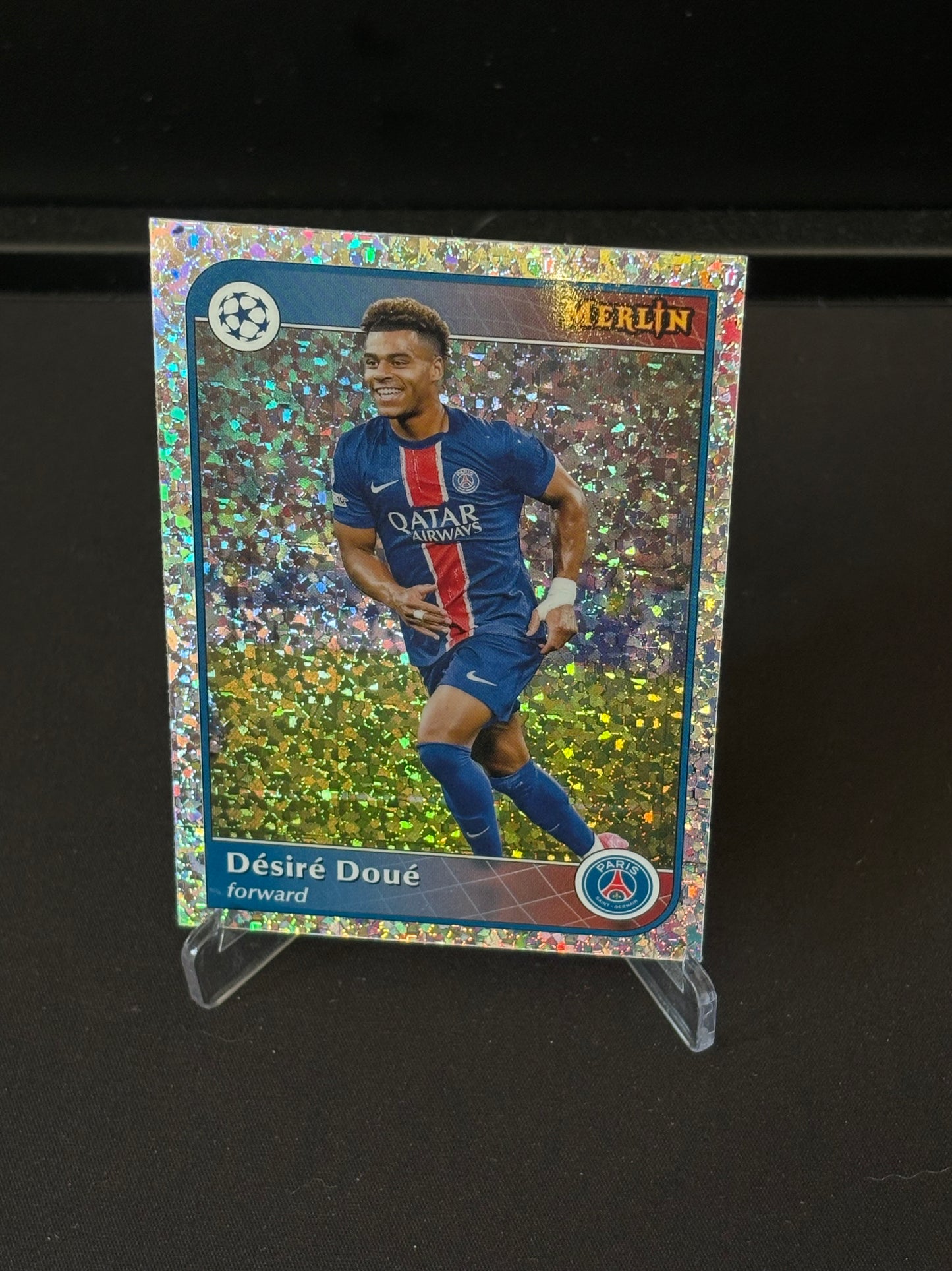 Désiré Doué Topps Merlin "Mini Diamonds" PSG