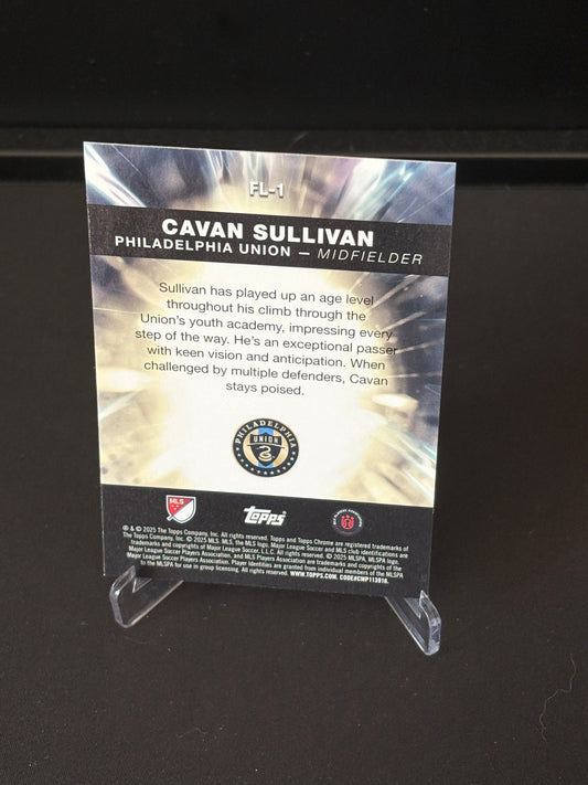Cavan Sullivan RC Topps MLS "Fast Lane" Philadelphia Union