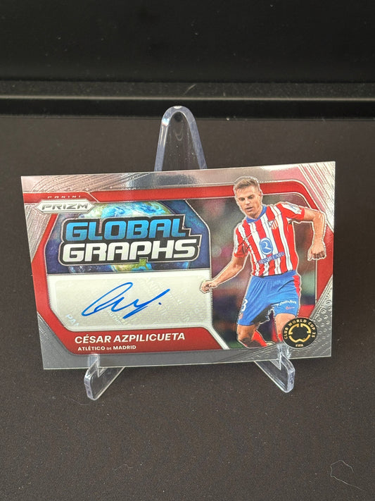 César Azpilicueta Panini Prizm Club World Cup "Global Graphs" Atlético de Madrid