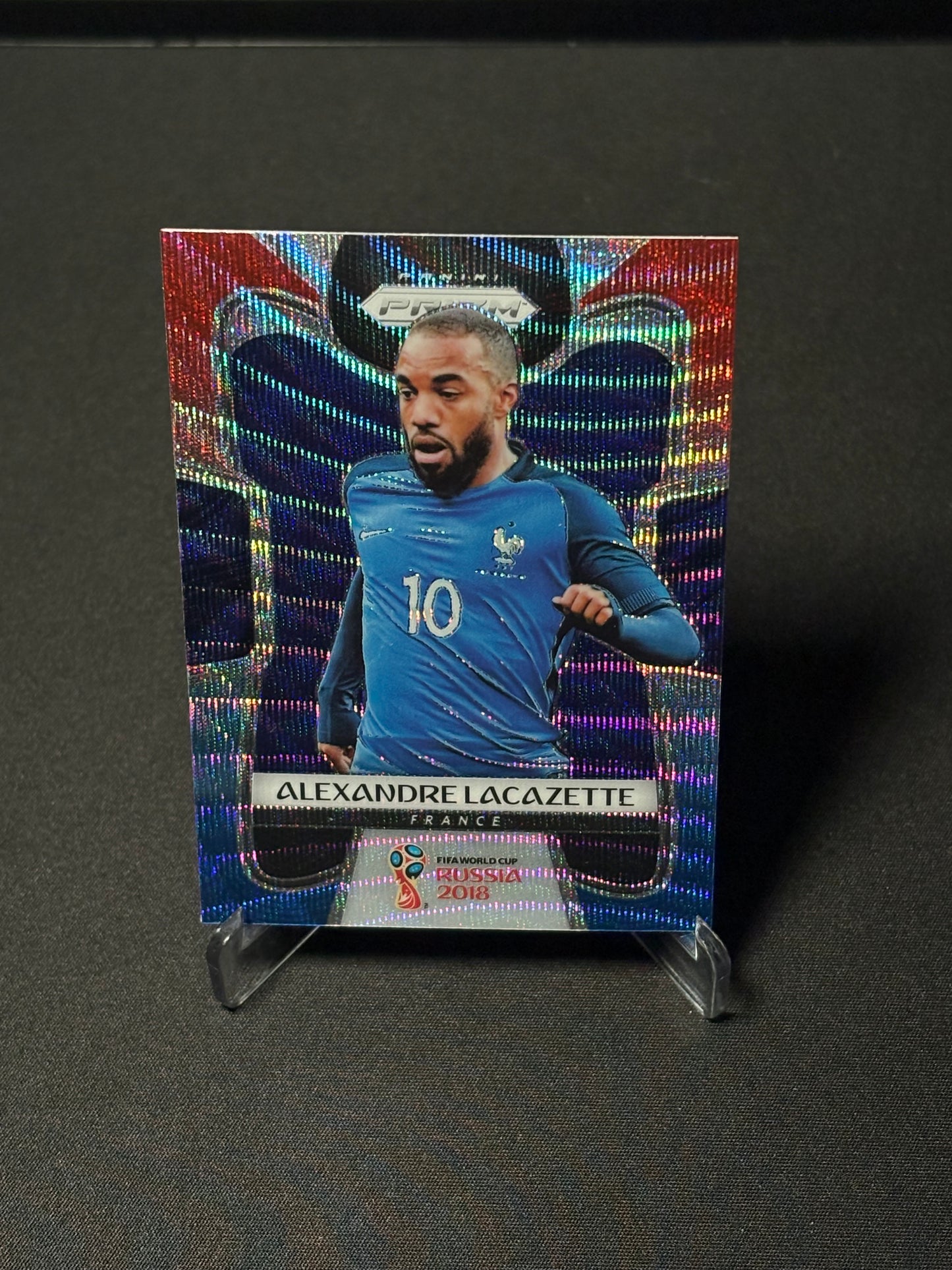 Alexandre Lacazette Panini Prizm World 2018 "Blue White Red" France