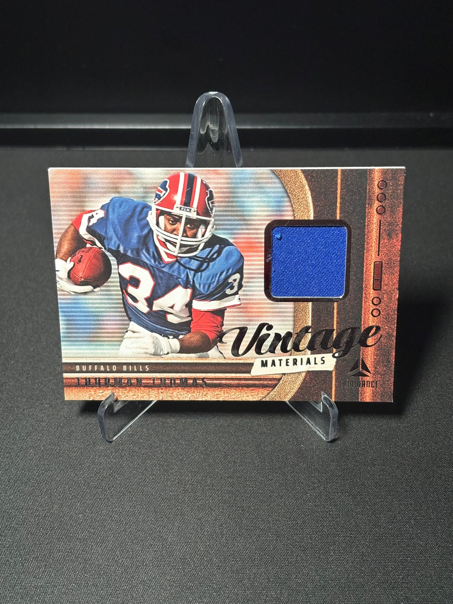 Thurman Thomas Panini Luminance "Vintage Materiels" Buffalo Bills