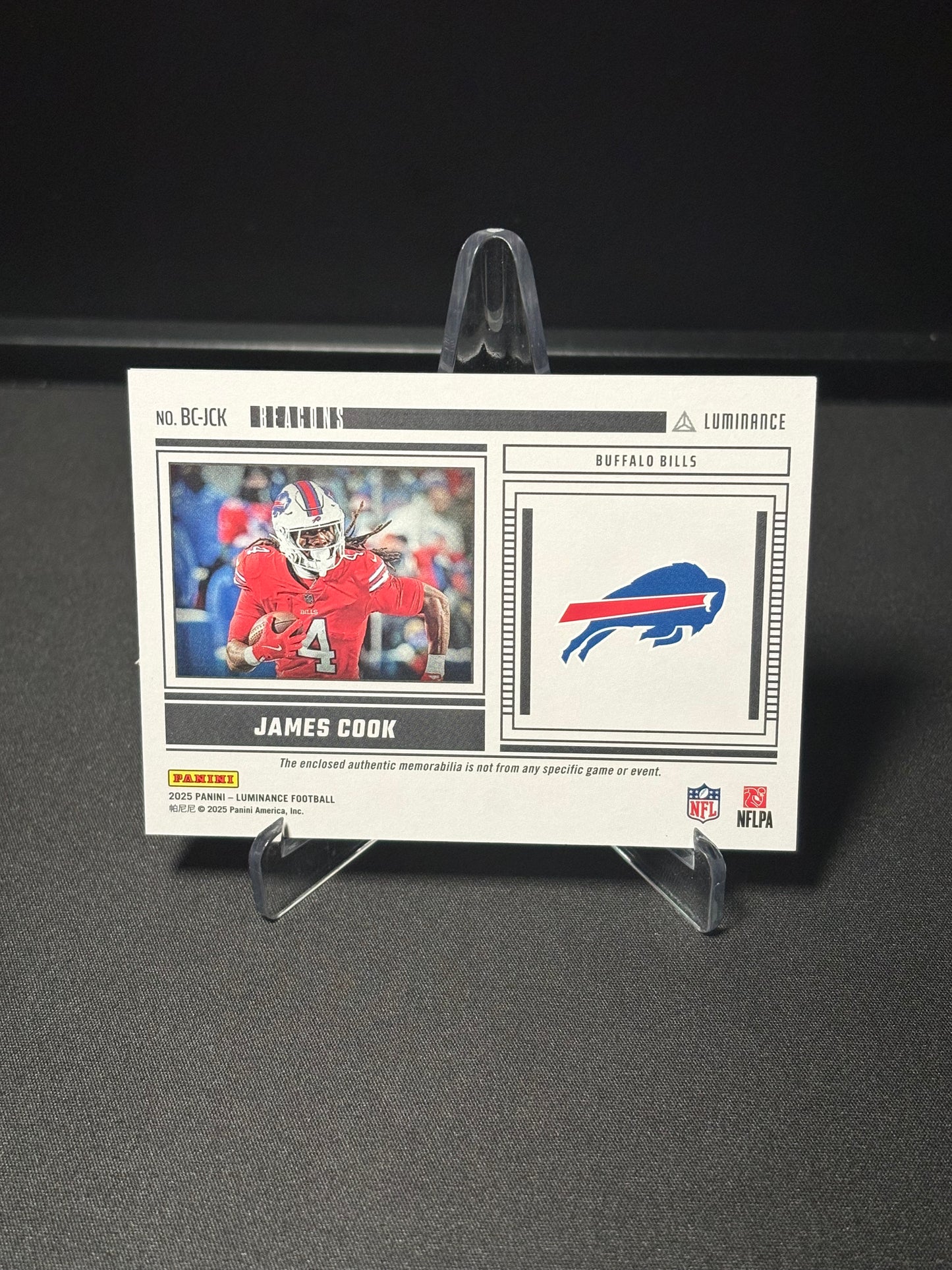 James Cook Panini Luminance "Beacons" Buffalo Bills