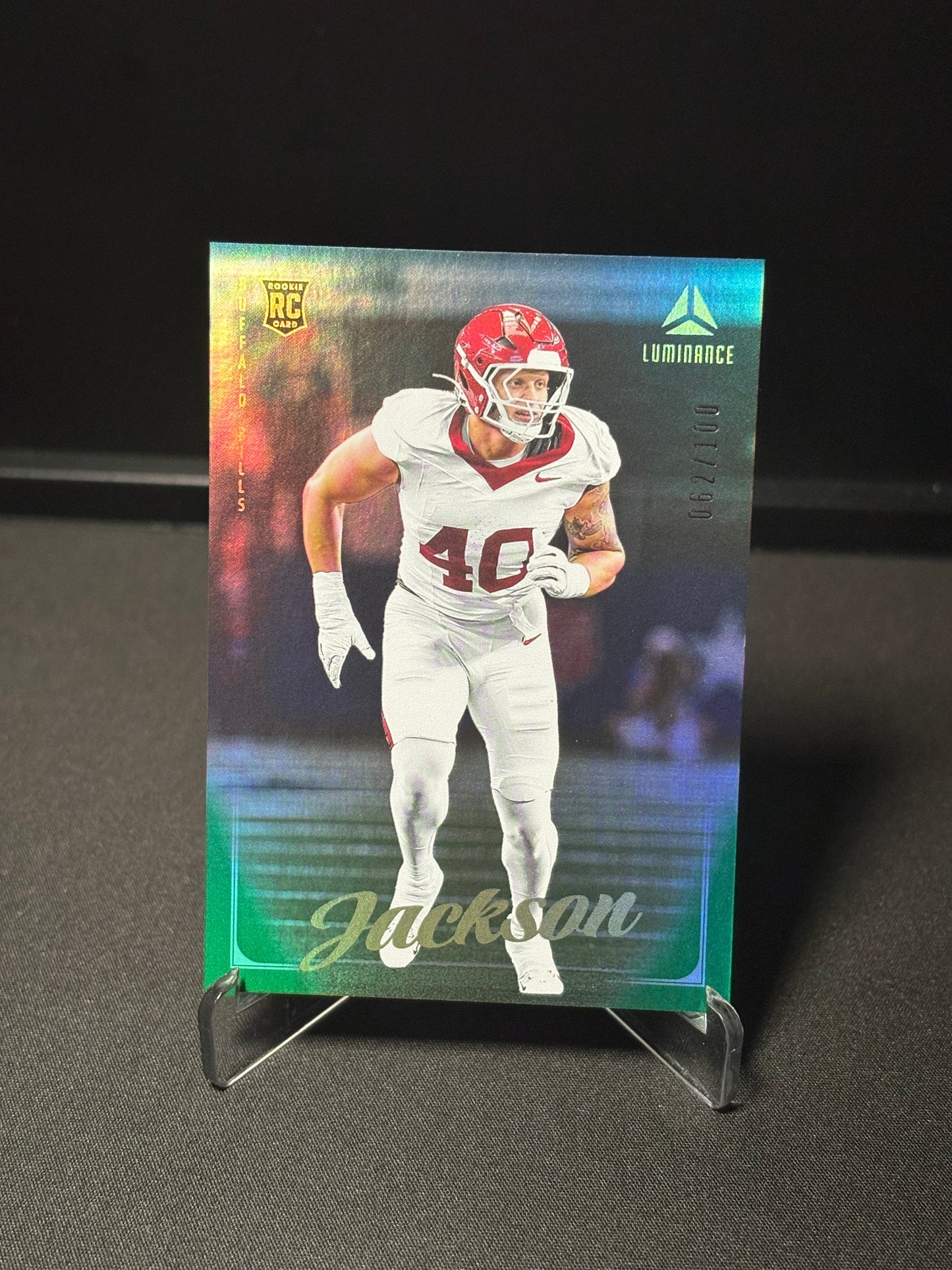 Landon Jackson RC Panini Luminance "Green /100" Buffalo Bills