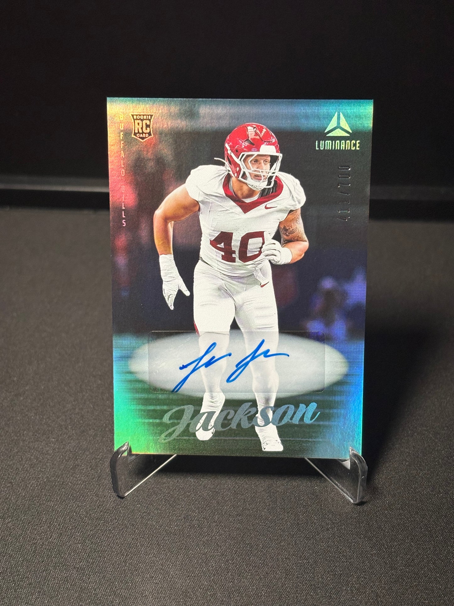 Landon Jackson RC Panini Luminance "Auto /700" Buffalo Bills