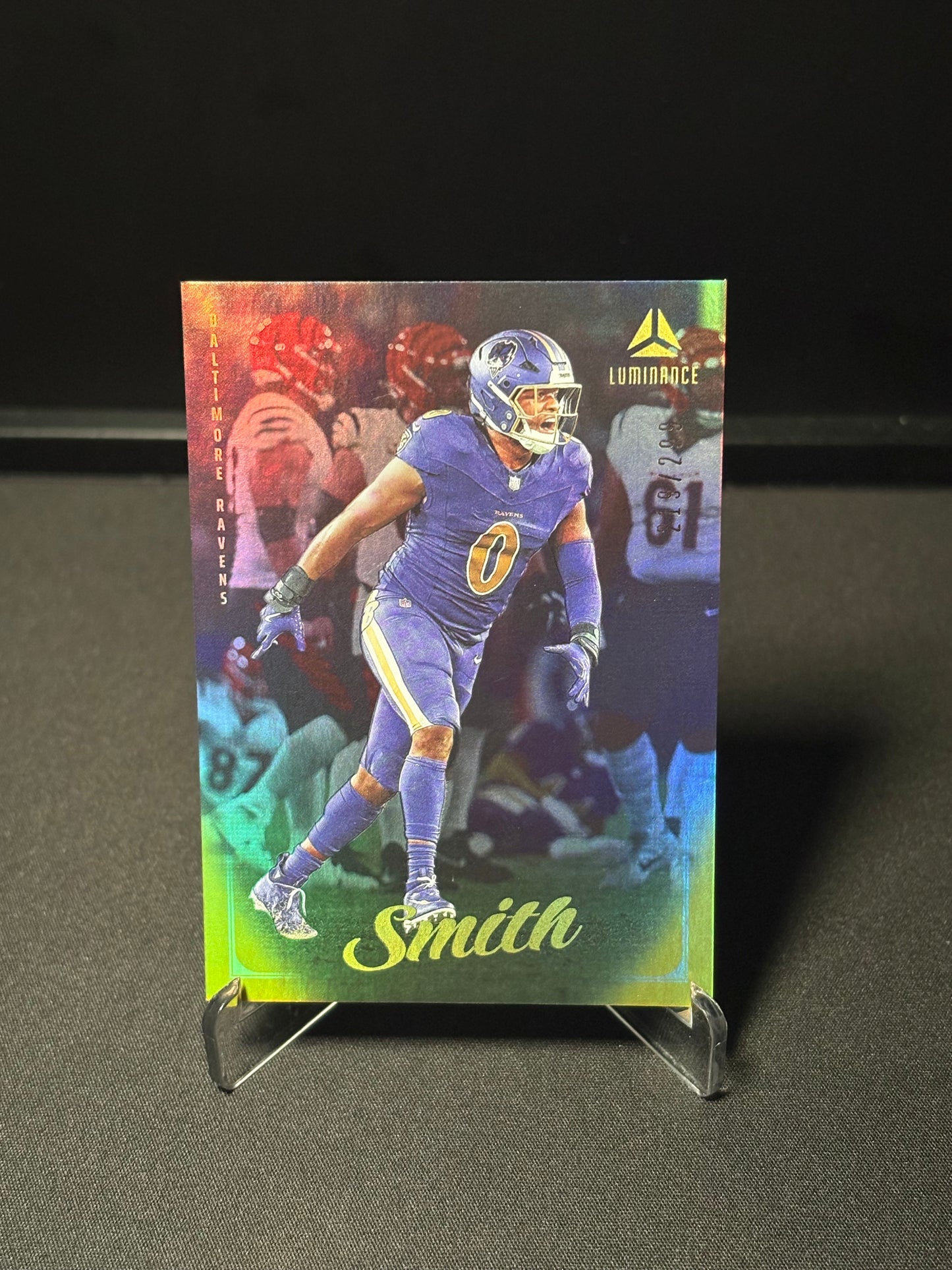 Roquan Smith Panini Luminance "Yellow /299" Baltimore Ravens