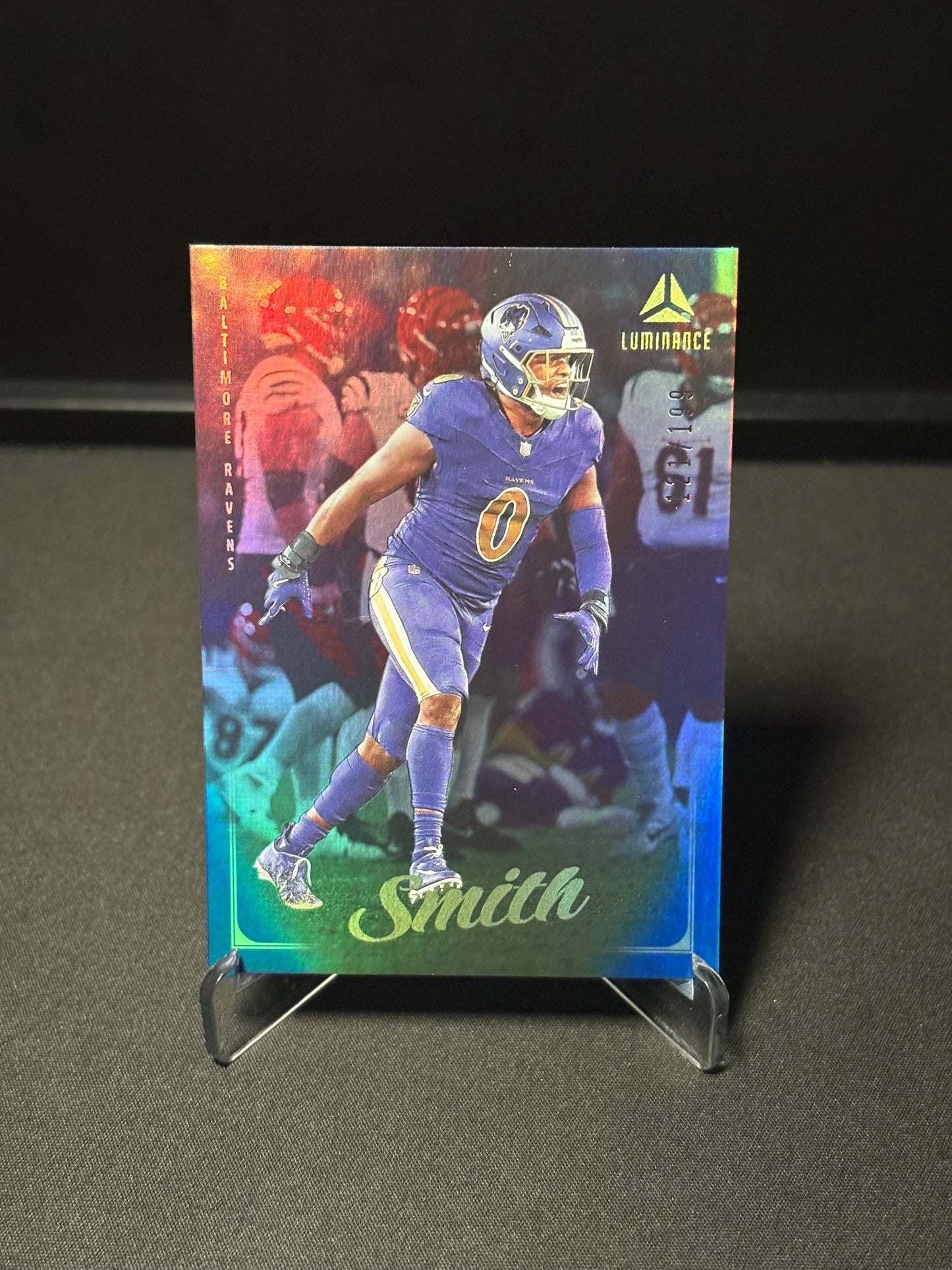 Roquan Smith Panini Luminance "Blue /199" Baltimore Ravens