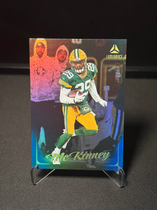 Xavier McKinney Panini Luminance "Blue /199" Green Bay Packers