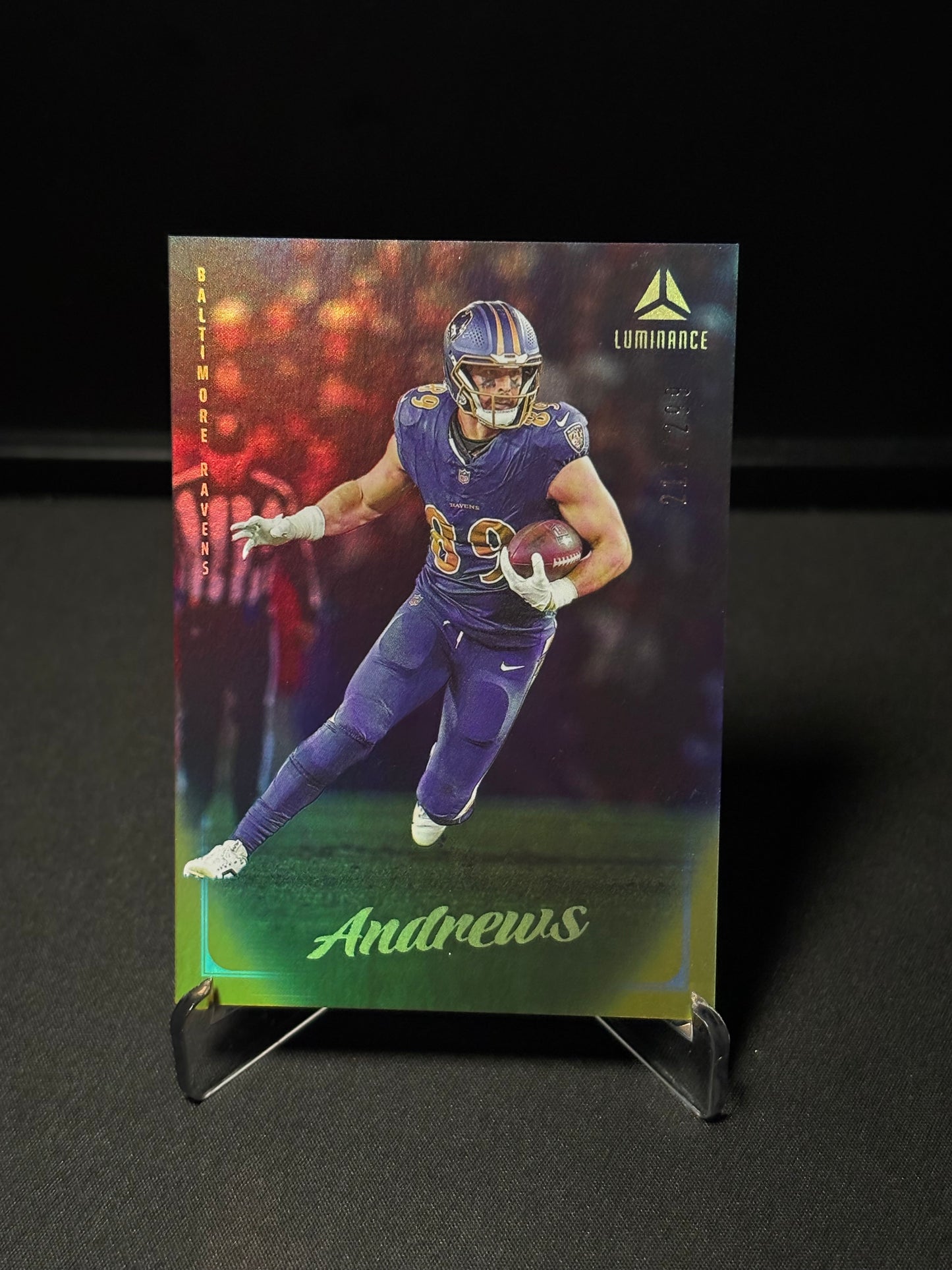 Mark Andrews Panini Luminance "Yellow /299" Baltimore Ravens