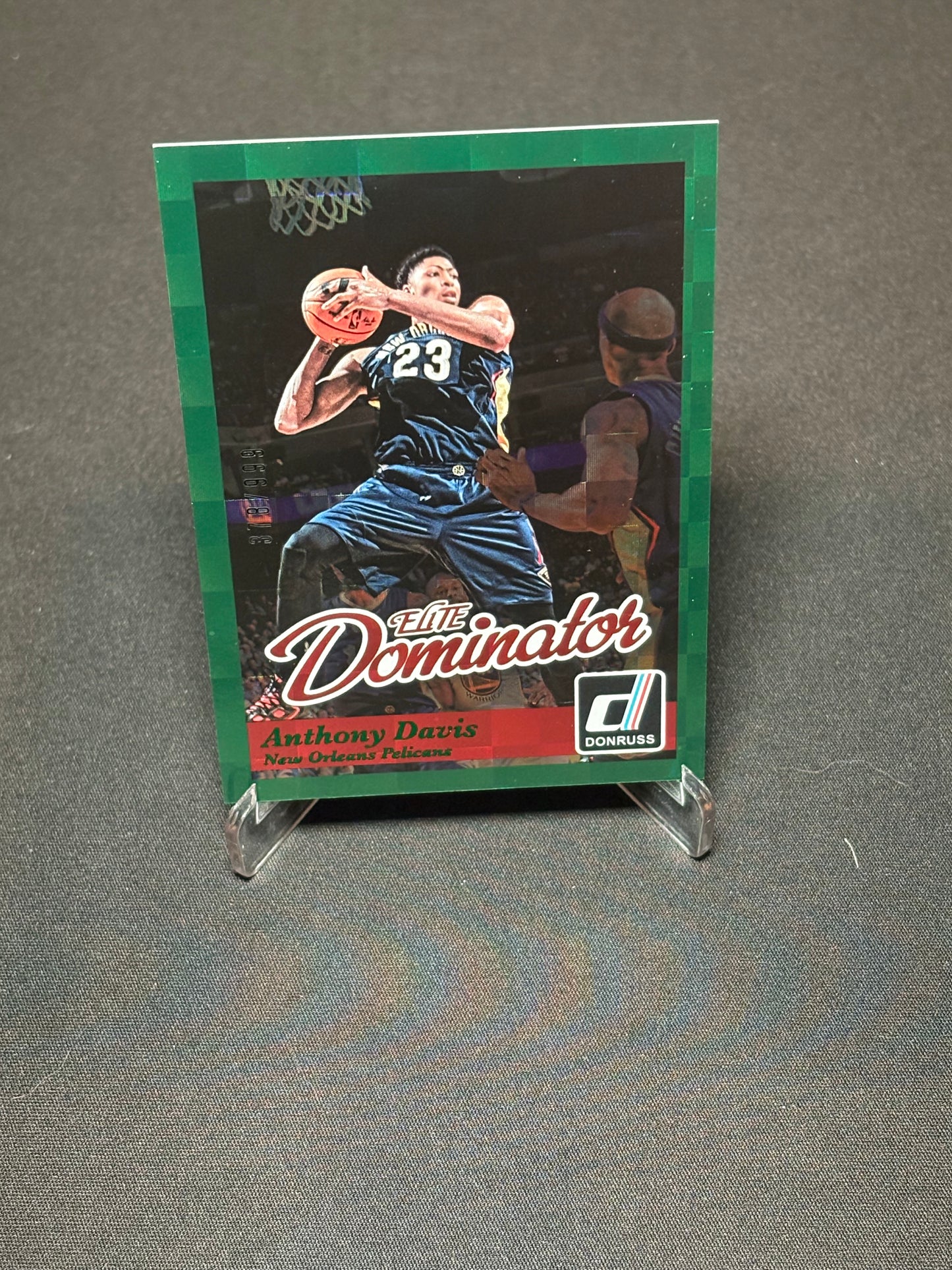 Anthony Davis Panini Donruss 2014-15 "Green Pandora /999 Elite Dominator" N.O Pelicans