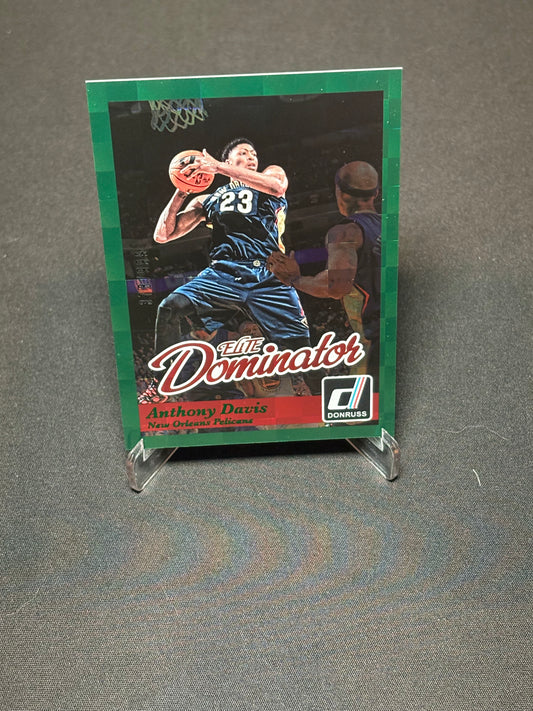 Anthony Davis Panini Donruss 2014-15 "Green Pandora /999 Elite Dominator" N.O Pelicans