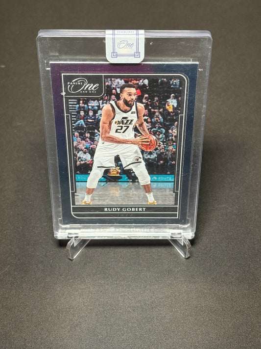 Rudy Gobert Panini One and One 2021-22 "Blue /30" Utah Jazz