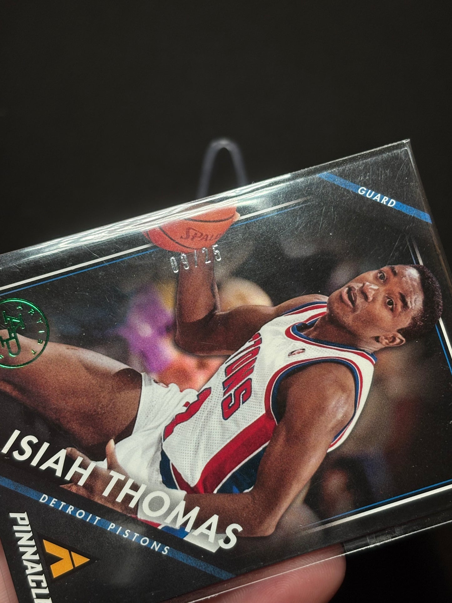 Isiah Thomas Panini Pinnacle 2013-14 "Green /25" Detroit Pistons