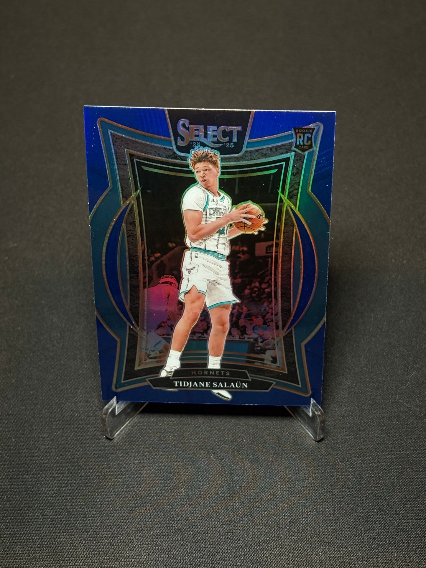 Tidjane Salaun RC Panini Select 2024 "Blue Prizm" Charlotte Hornets