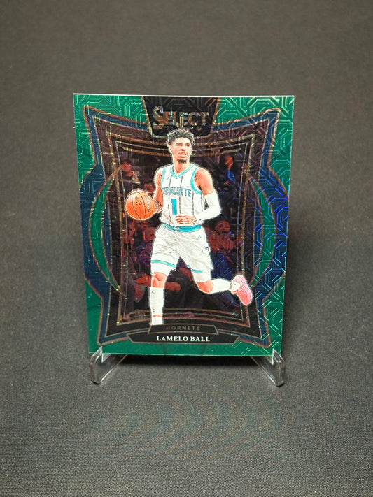 Lamelo Ball Panini Select 2024 "Green Mojo" Charlotte Hornets