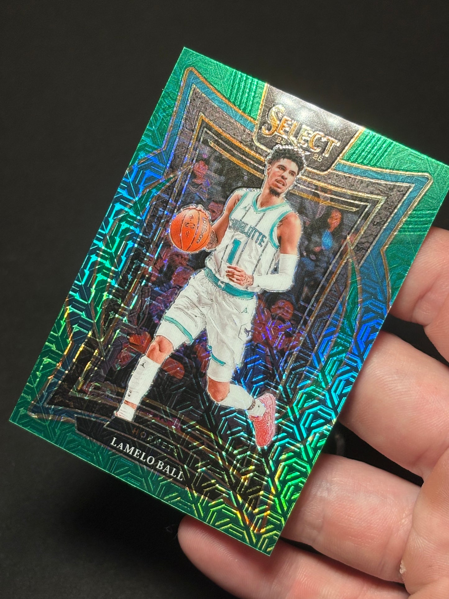 Lamelo Ball Panini Select 2024 "Green Mojo" Charlotte Hornets