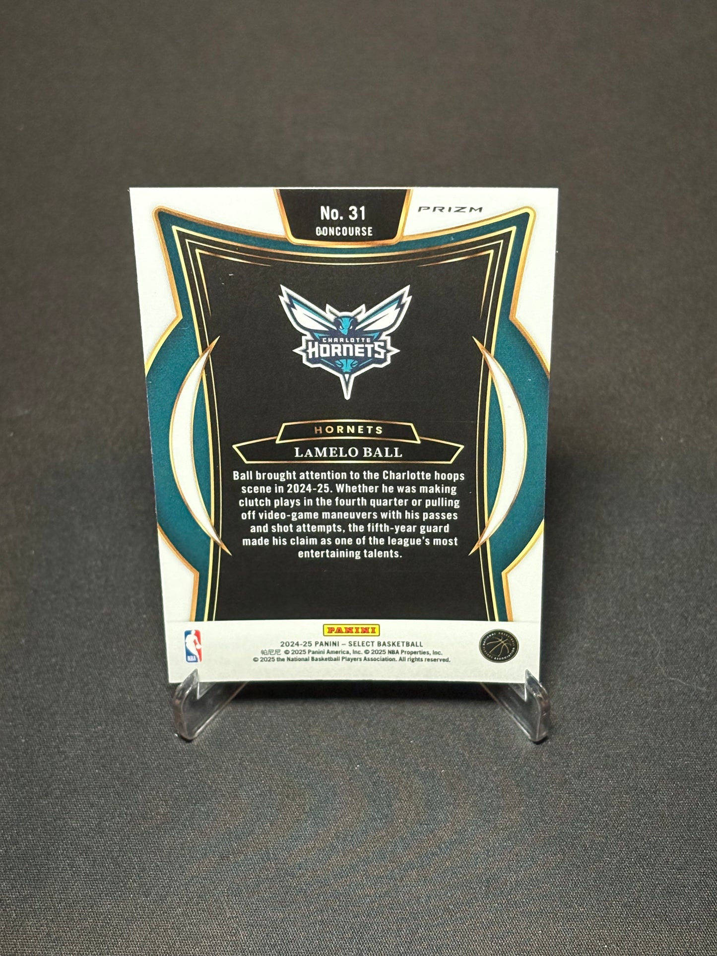 Lamelo Ball Panini Select 2024 "Green Mojo" Charlotte Hornets