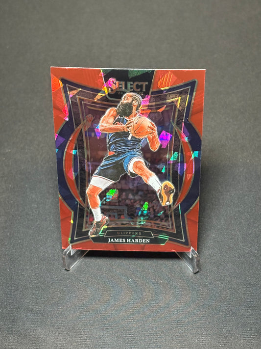 James Harden Panini Select 2024 "Red Cracked" L.A Clippers