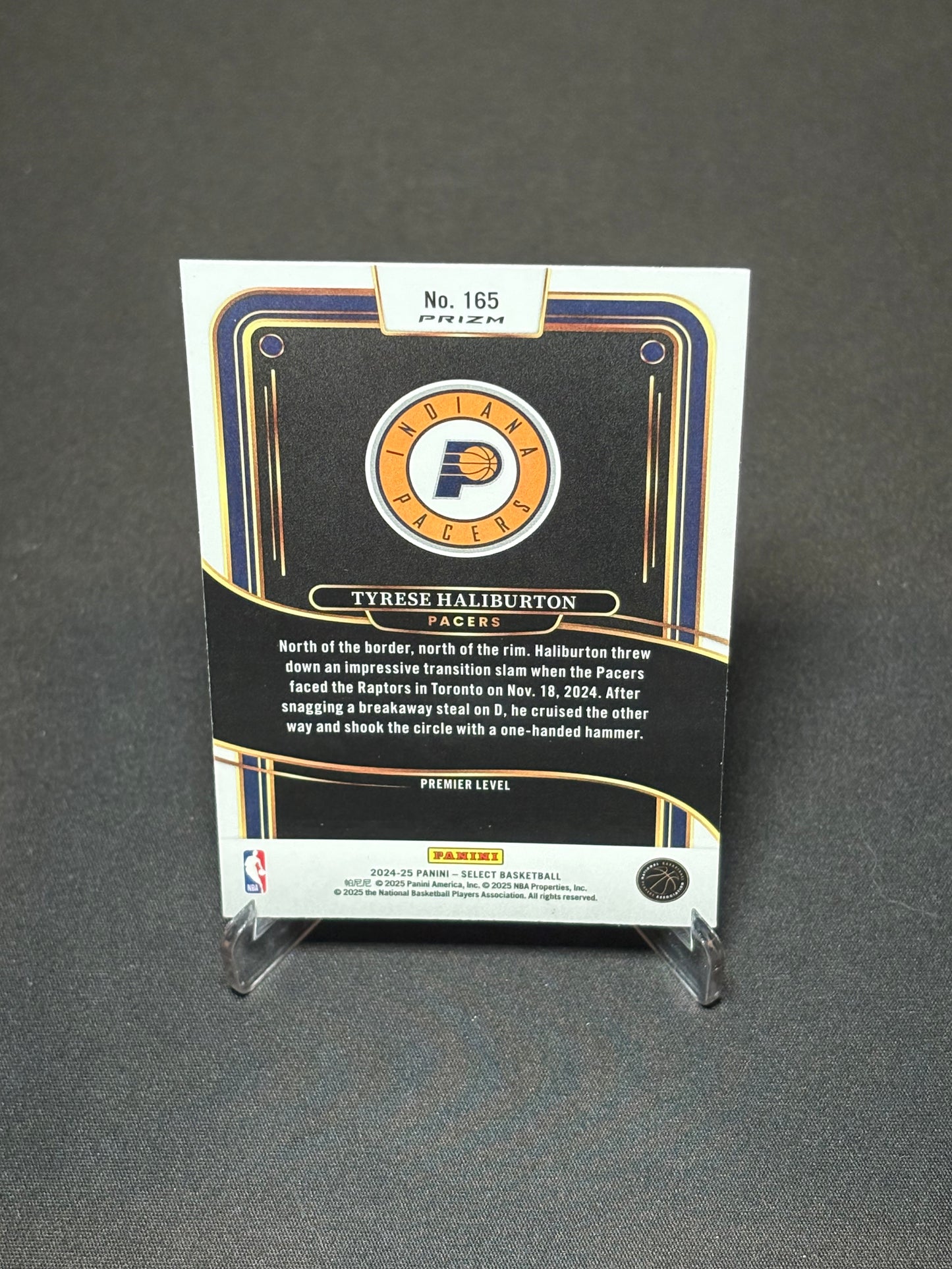 Tyrese Haliburton Panini Select 2024 "Red Cracked " Indiana Pacers