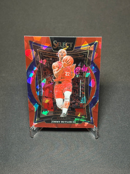 Jimmy Butler  III Panini Select 2024 "Red Cracked" Golden State Warriors