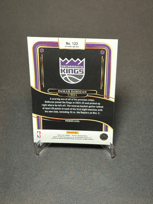 DeMar Derozan Panini Select 2024 "Premier Level Red Cracked" Sacramento Kings
