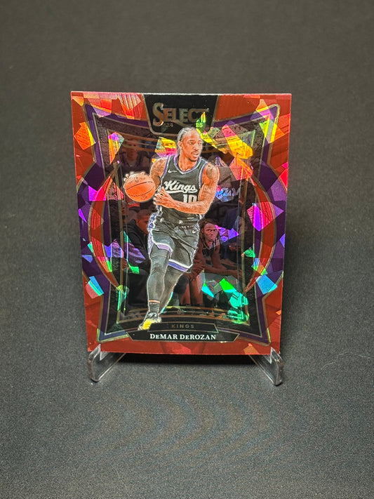 DeMar Derozan Panini Select 2024 "Red Cracked" Sacramento Kings