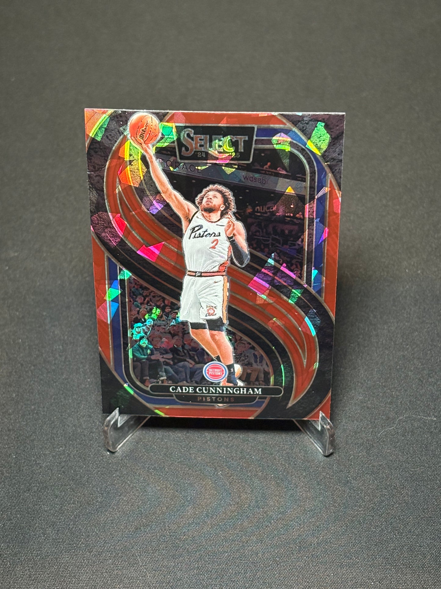 Cade Cunningham Panini Select 2024 "Premier Level Red Cracked" Detroit Pistons