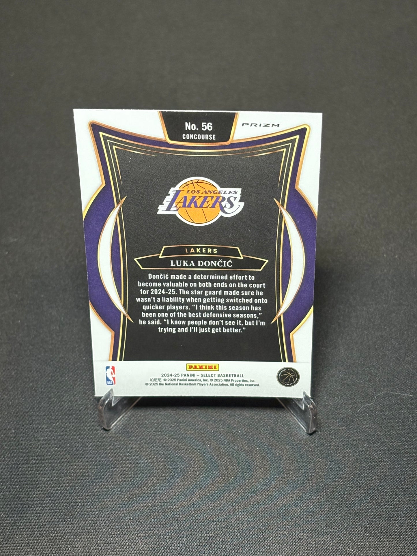Luka Doncic Panini Select 2024 "Red Cracked" L.A Lakers